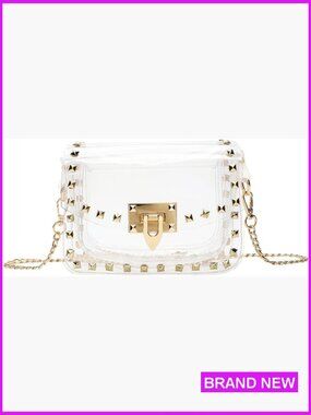 Clear Crossbody Clutch Purse Stadium Approved Concert Festival Game Day Bag